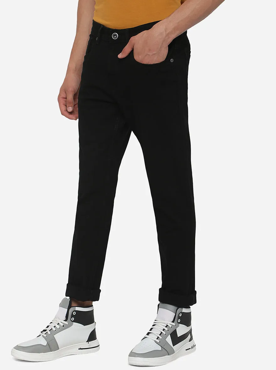 Black Washed Straight Fit Jeans | JadeBlue