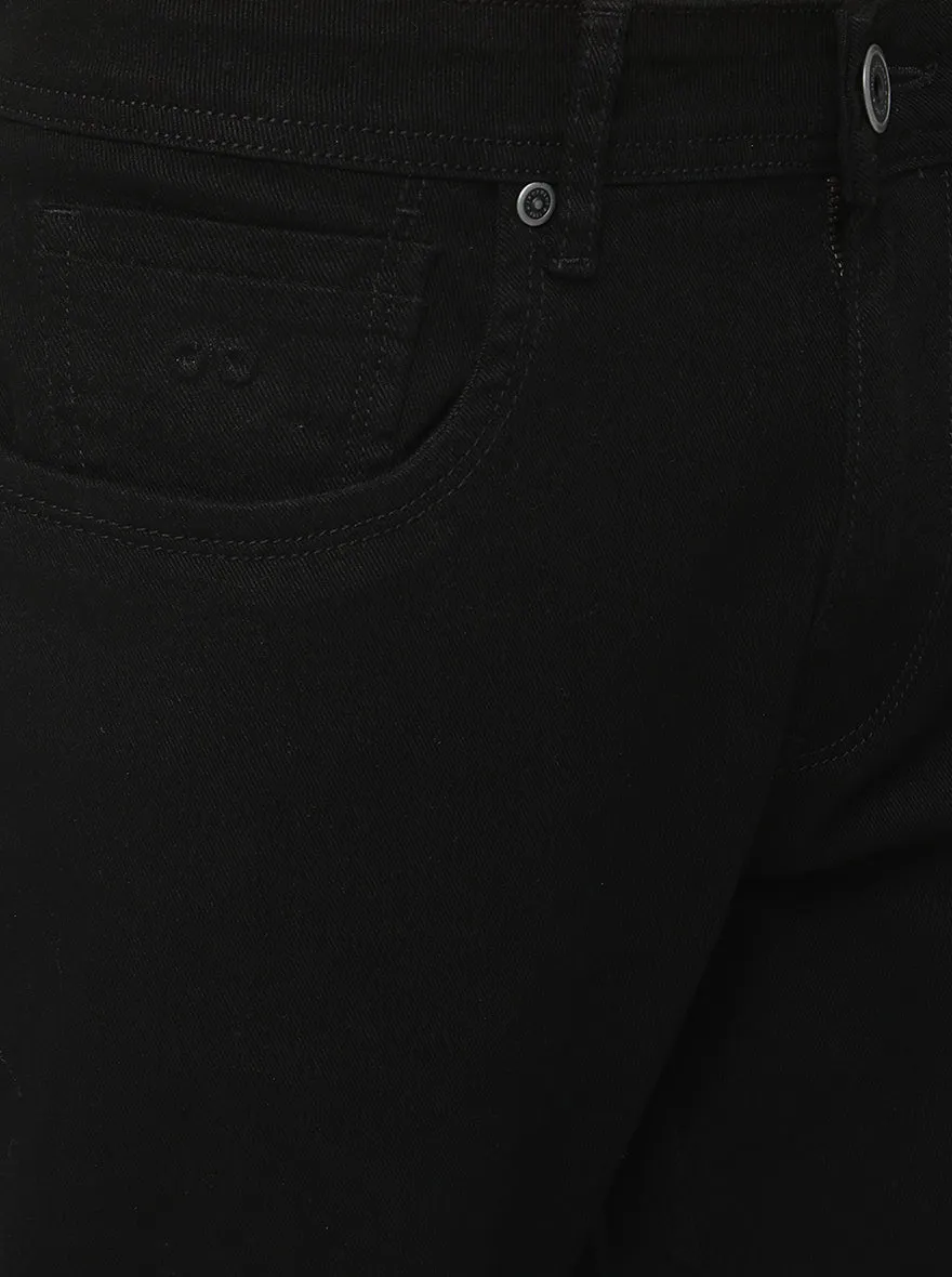 Black Washed Straight Fit Jeans | JadeBlue