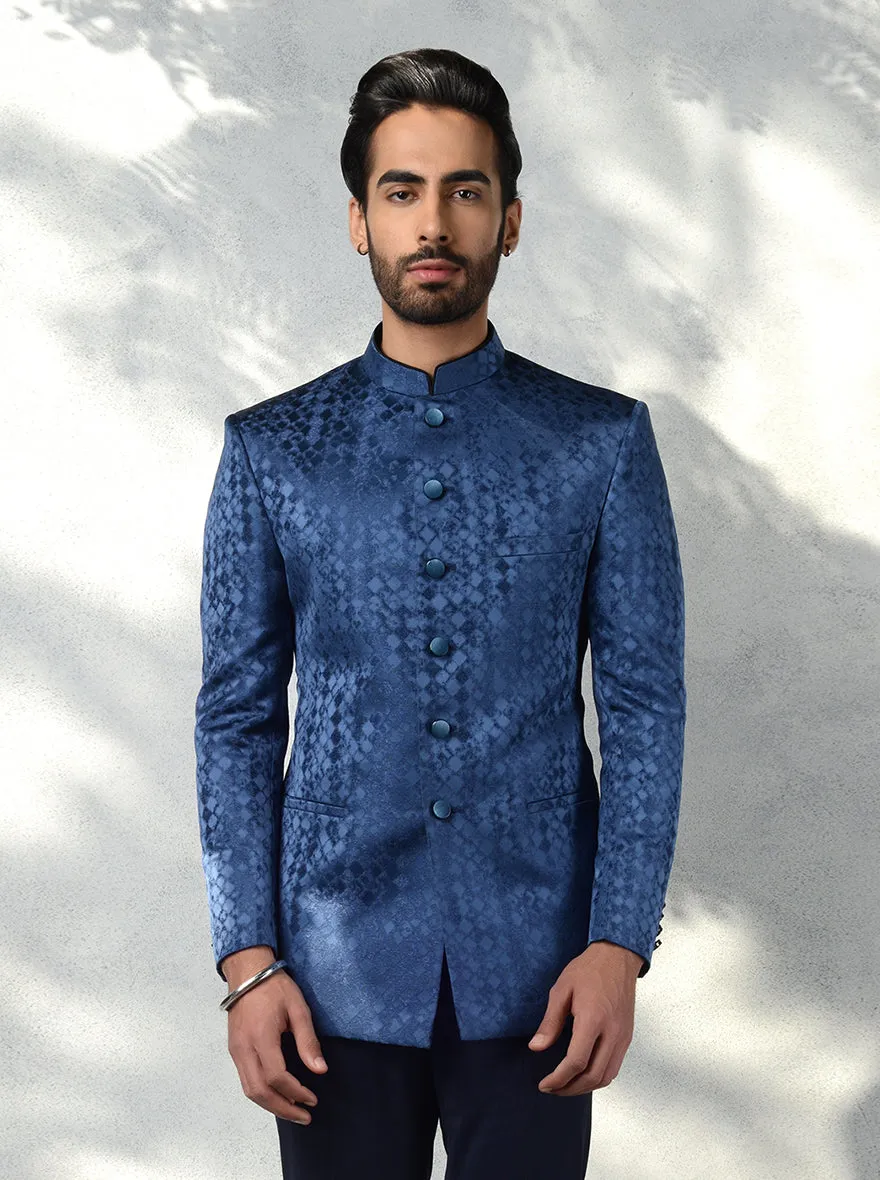Blue Jodhpuri Suit | JadeBlue