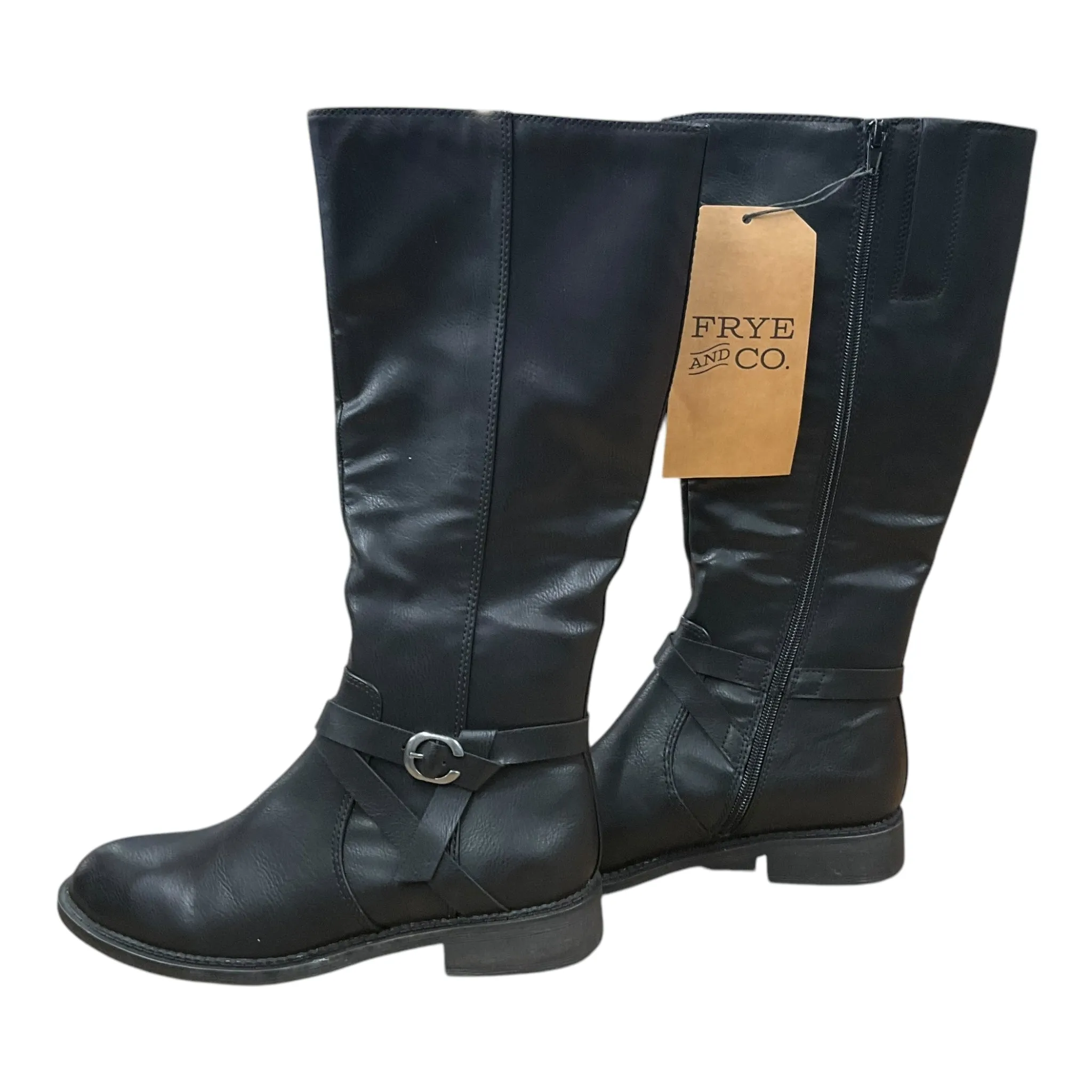 Boots Ankle Flats By Frye And Co In Black, Size: 7