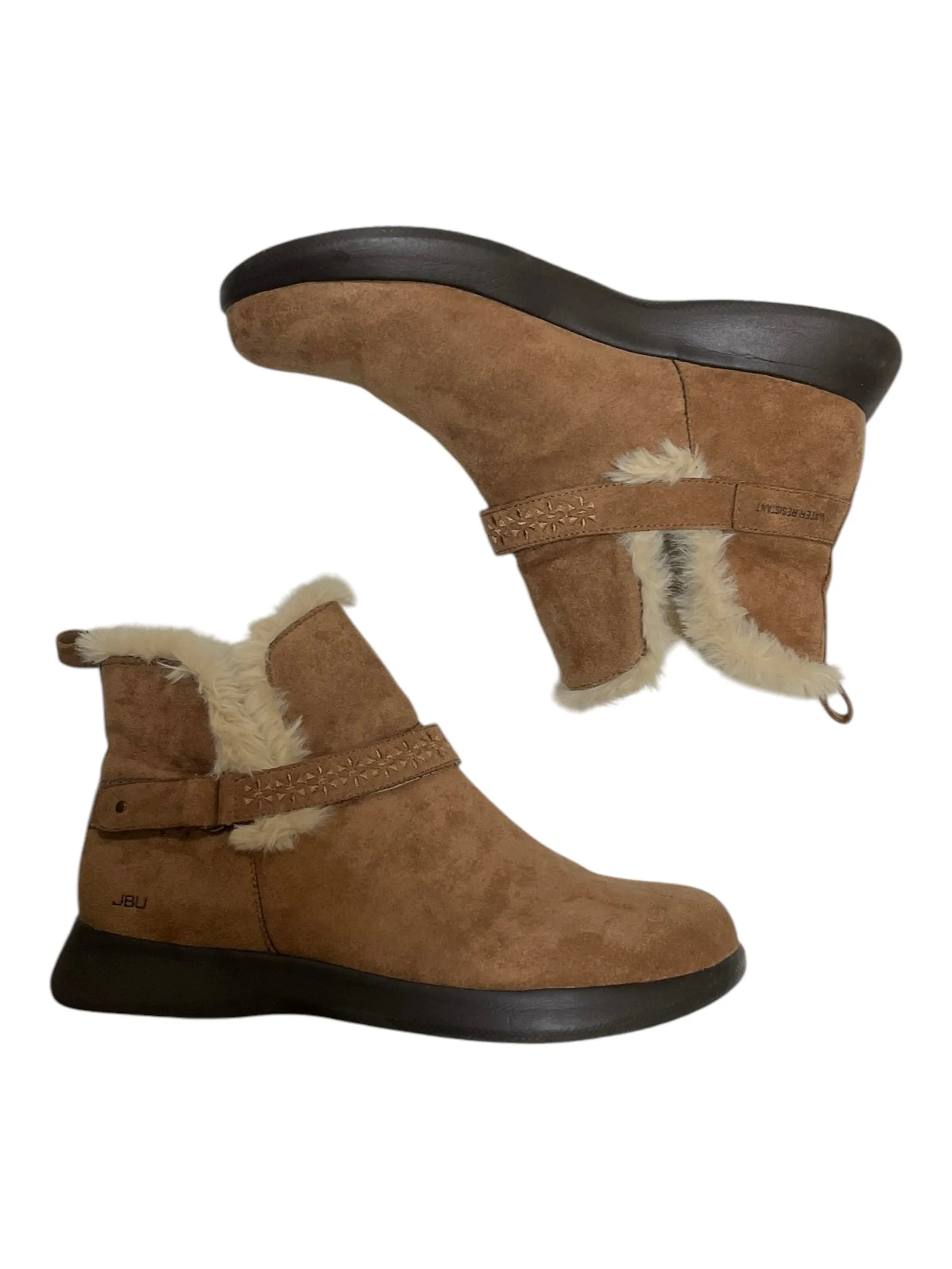 Boots Ankle Flats By Jambu In Tan, Size: 8.5