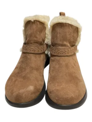 Boots Ankle Flats By Jambu In Tan, Size: 8.5