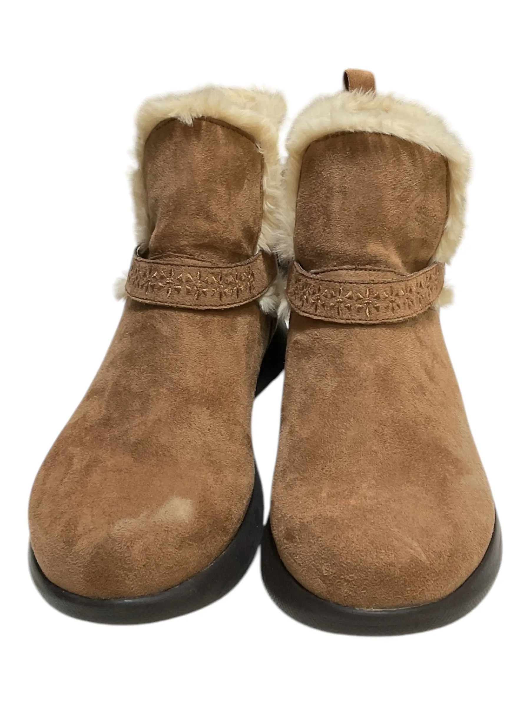 Boots Ankle Flats By Jambu In Tan, Size: 8.5
