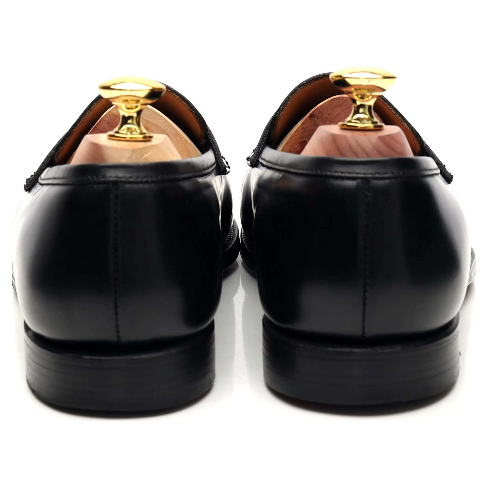 'Boston' Black Leather Loafers UK 7 E