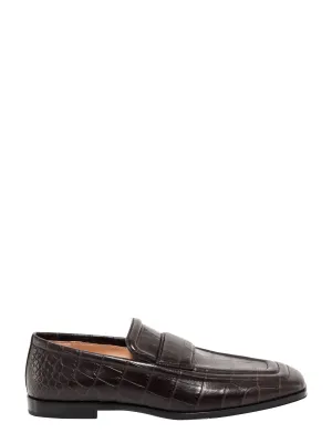 Bottega Veneta Embossed Penny Loafers