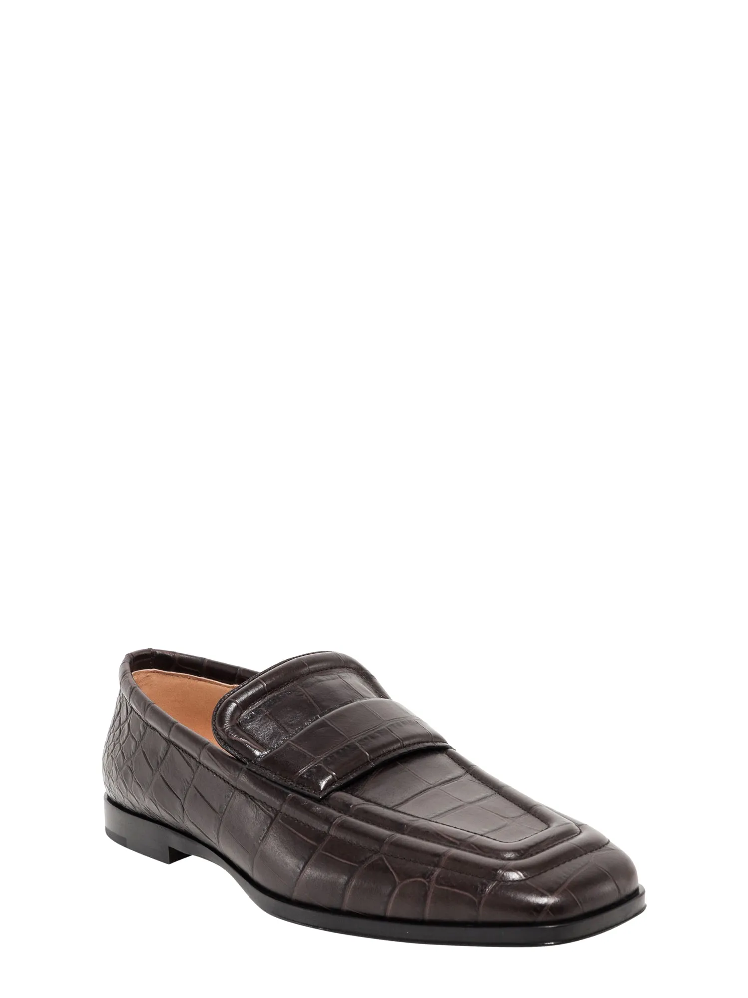 Bottega Veneta Embossed Penny Loafers