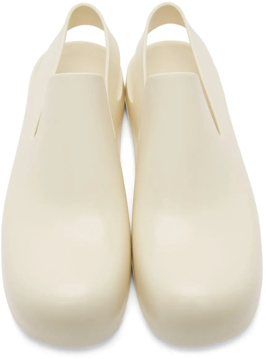 Bottega Veneta White Rubber Puddle Loafers