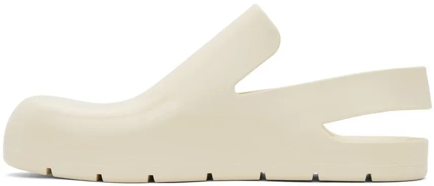 Bottega Veneta White Rubber Puddle Loafers