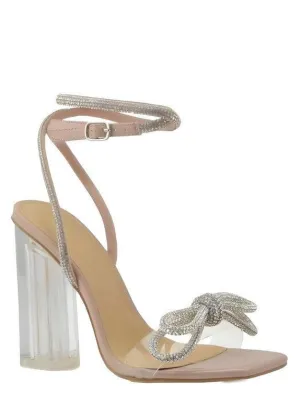 BOW DIAMOND WEDGE HEEL