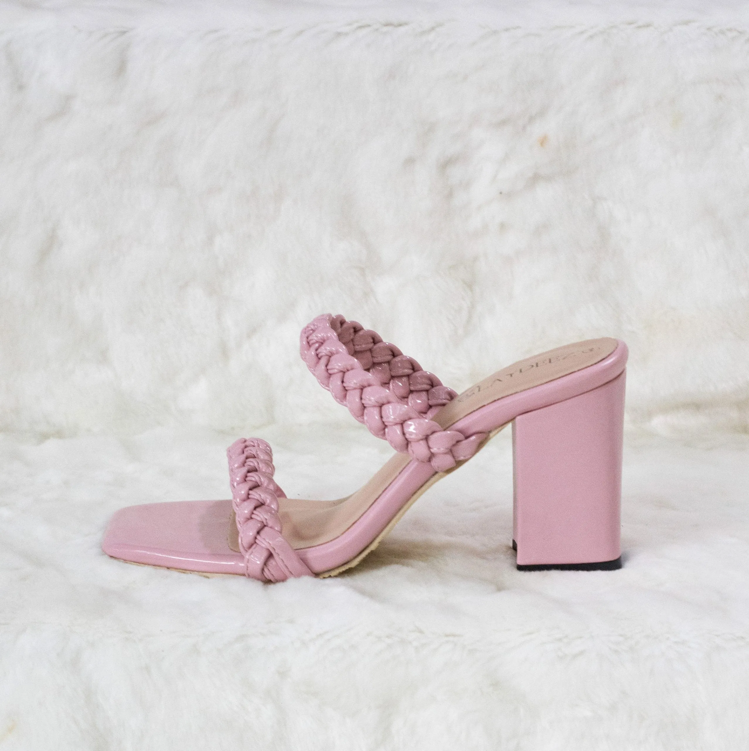 Braided Dual Strap Heels