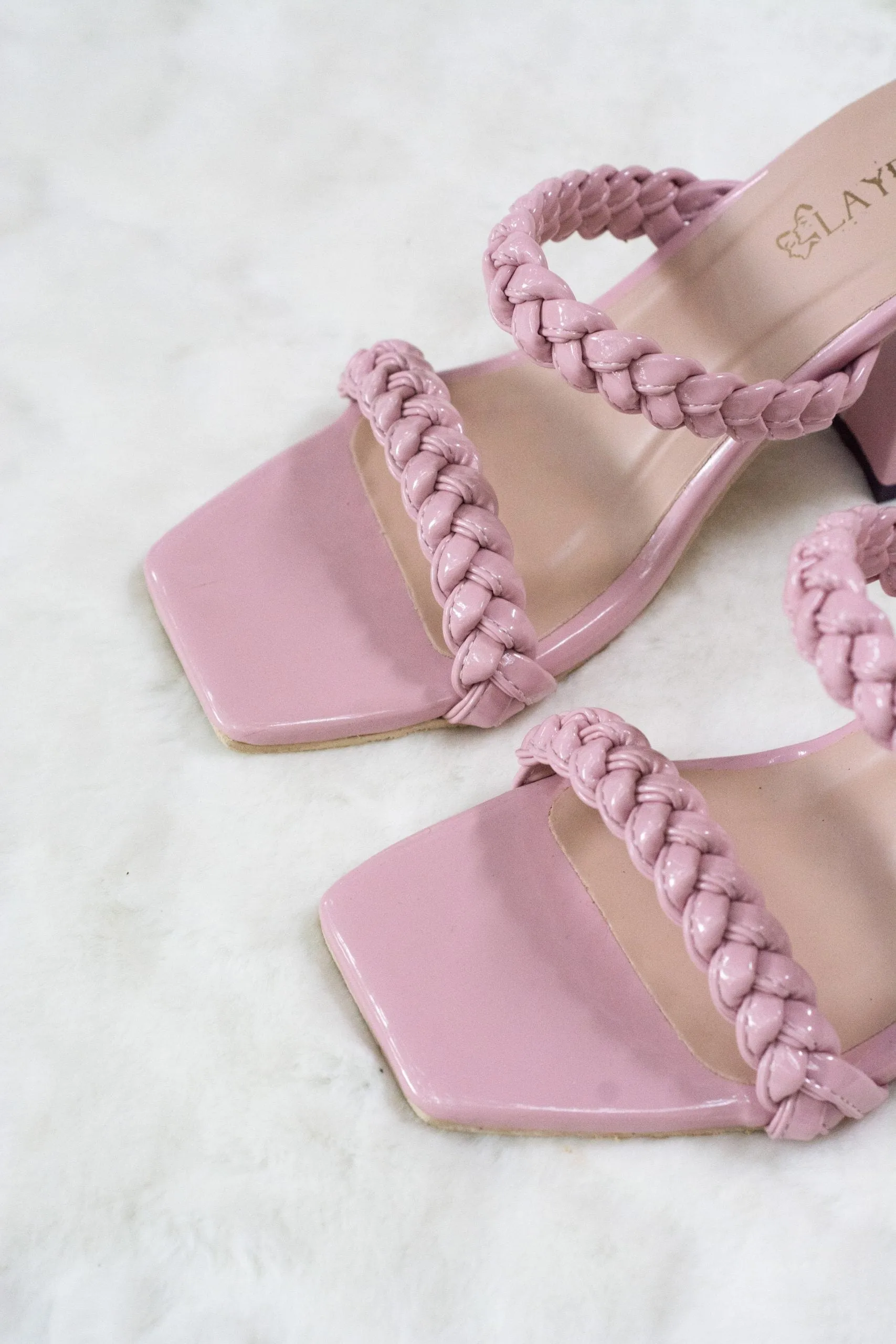 Braided Dual Strap Heels