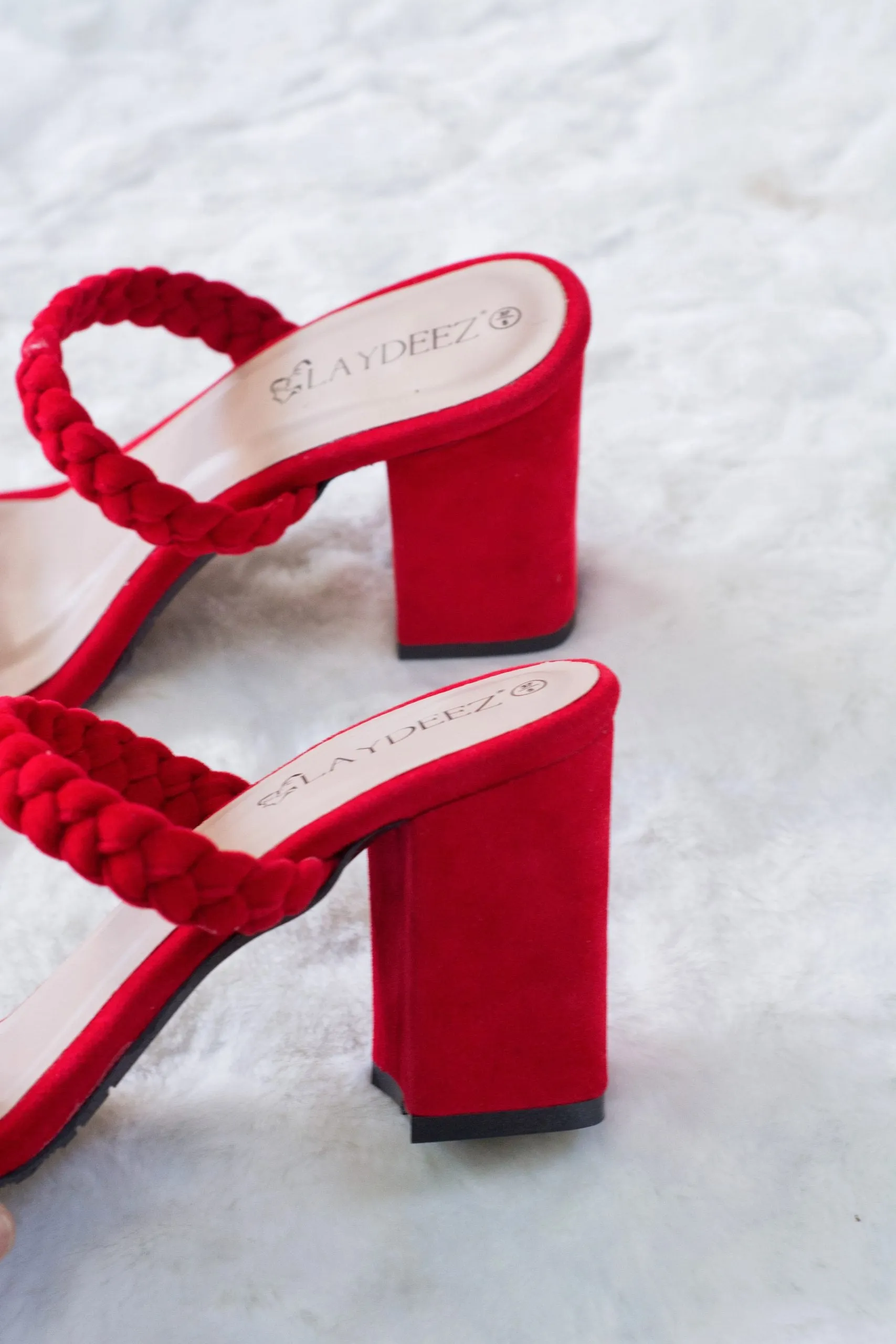 Braided Dual Strap Heels