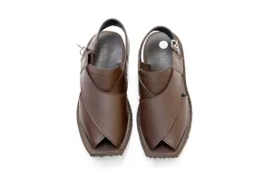 Brown Peshawari Chappal - Sandals - Men's