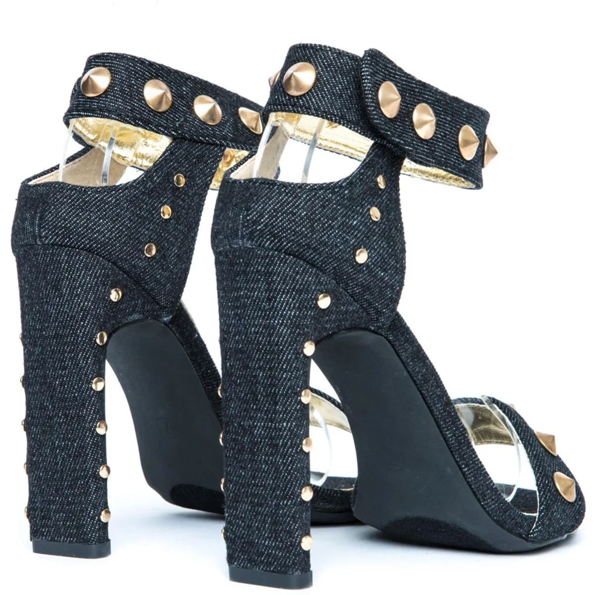 Cape Robbin Jen-17 Black High Heels BLACK