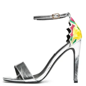 Cape Robbin Suzzy-66 Silver High Heel Silver