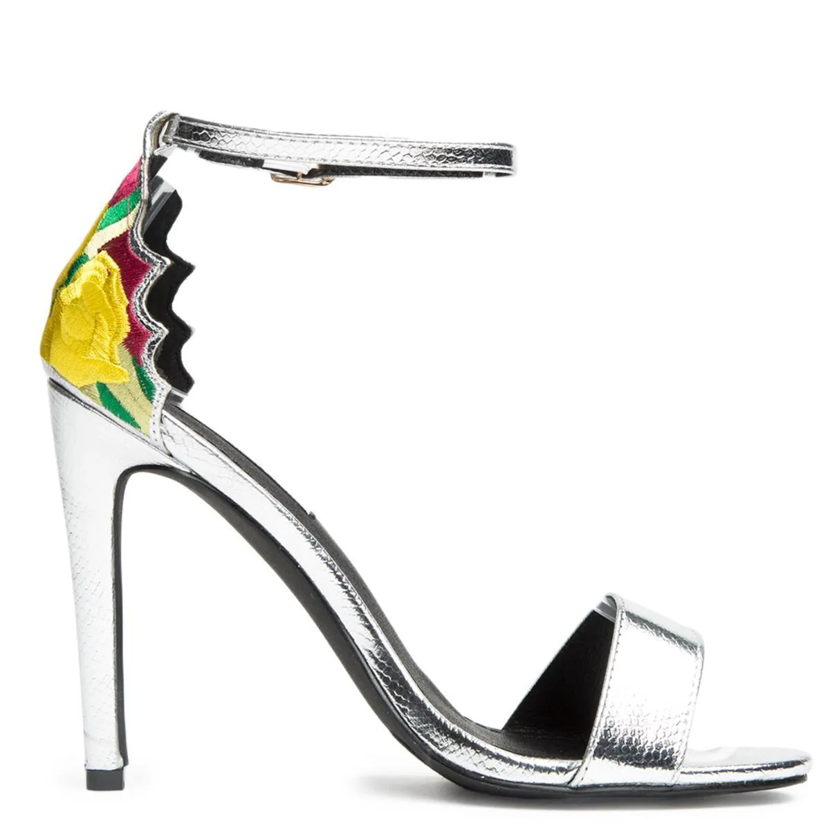 Cape Robbin Suzzy-66 Silver High Heel Silver