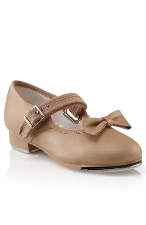 Caramel Leather Mary Jane Tap Shoes - Child