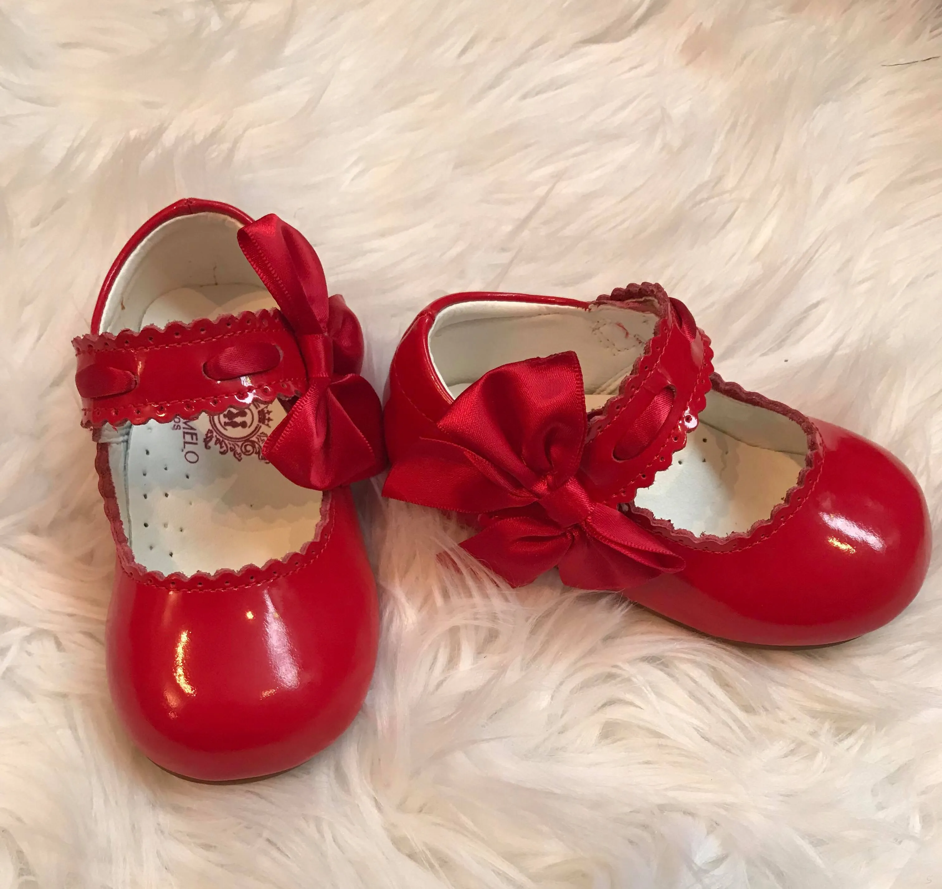 Caramelo Mary Jane Bow Leather Shoes