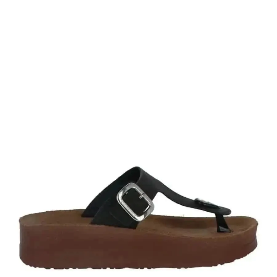 Carrera Women Slippers White with Buckle Bow