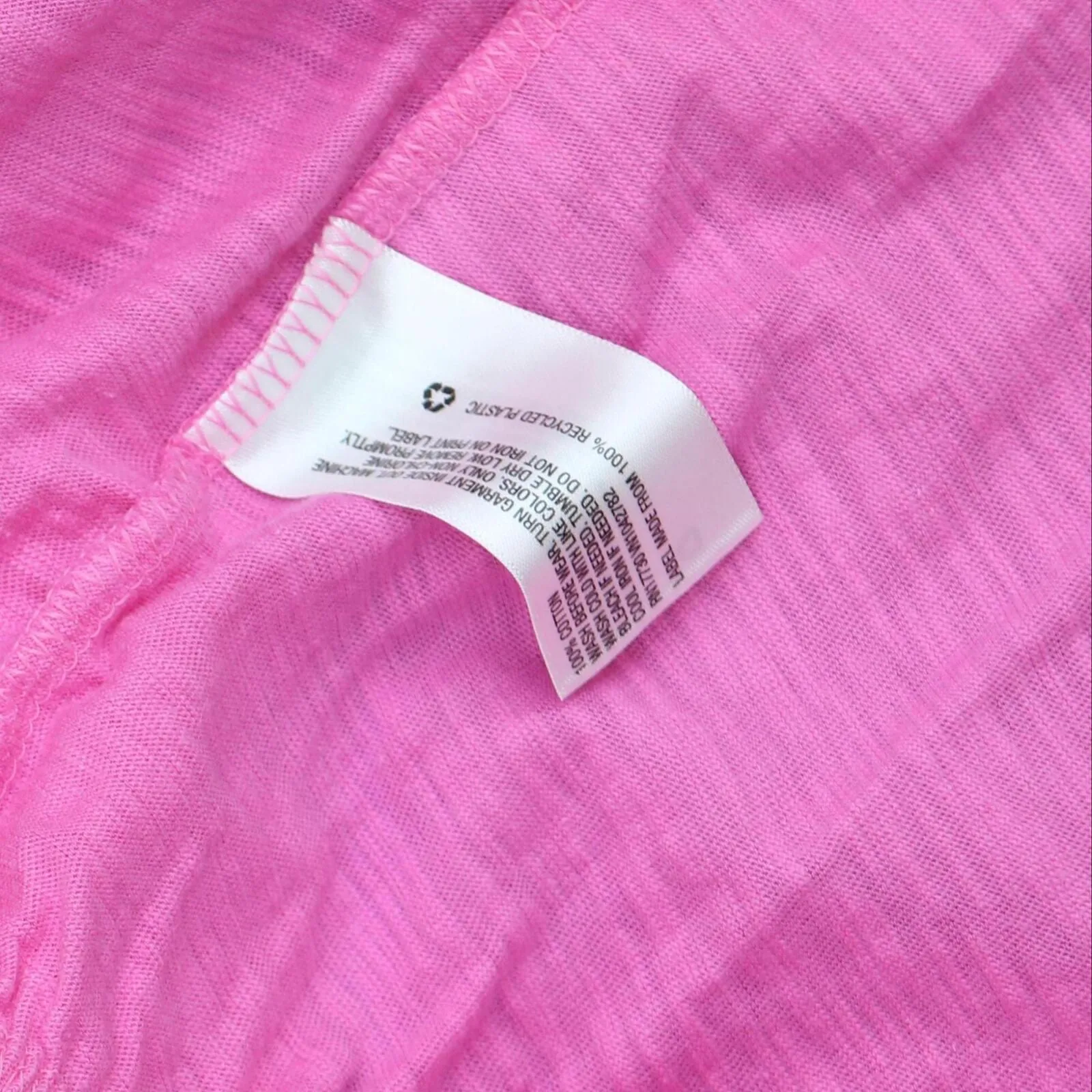 Cat & Jack Girls Wash Knit Tiered Short Sleeve Dress PG4KM Bright Pink M