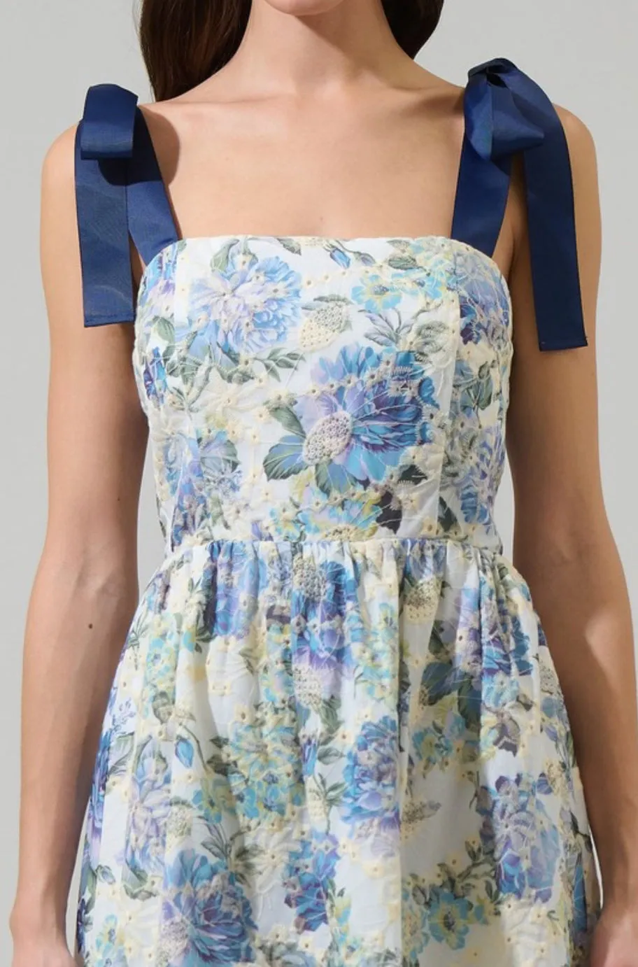 Cecily Bow Strap Mini Dress