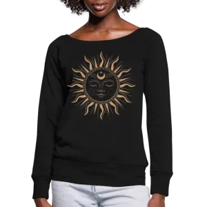 Celestial Goddess Wide Neck Sweatshirt