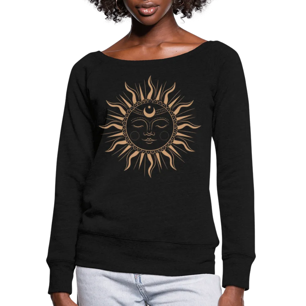 Celestial Goddess Wide Neck Sweatshirt