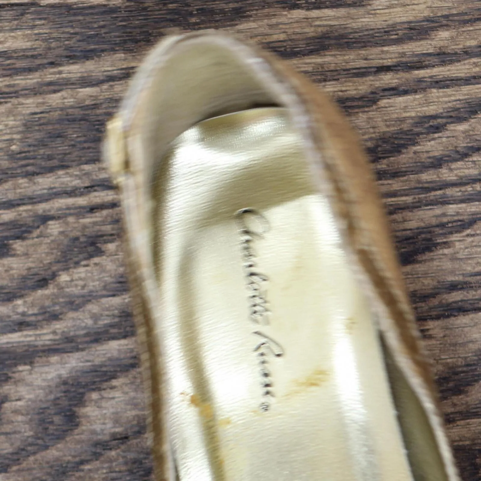 Charlotte Russe Womens Vintage Shiny Wedge Heels 1673fac189cb62 Gold Yellow 6M