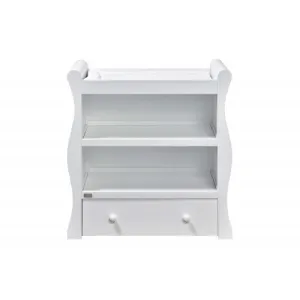 Chest of drawers | Open Baby Changing Unit with Drawer | Willow Collection | White