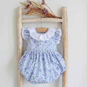 Clara blue Liberty romper