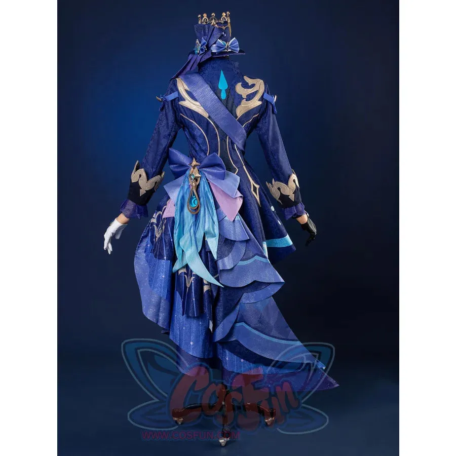 【CLEARANCE】Genshin Impact Black/White Furina Hydro Archon Cosplay Costume C08735  AAA