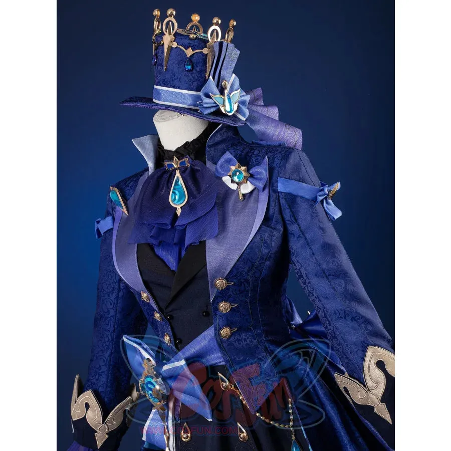 【CLEARANCE】Genshin Impact Black/White Furina Hydro Archon Cosplay Costume C08735  AAA