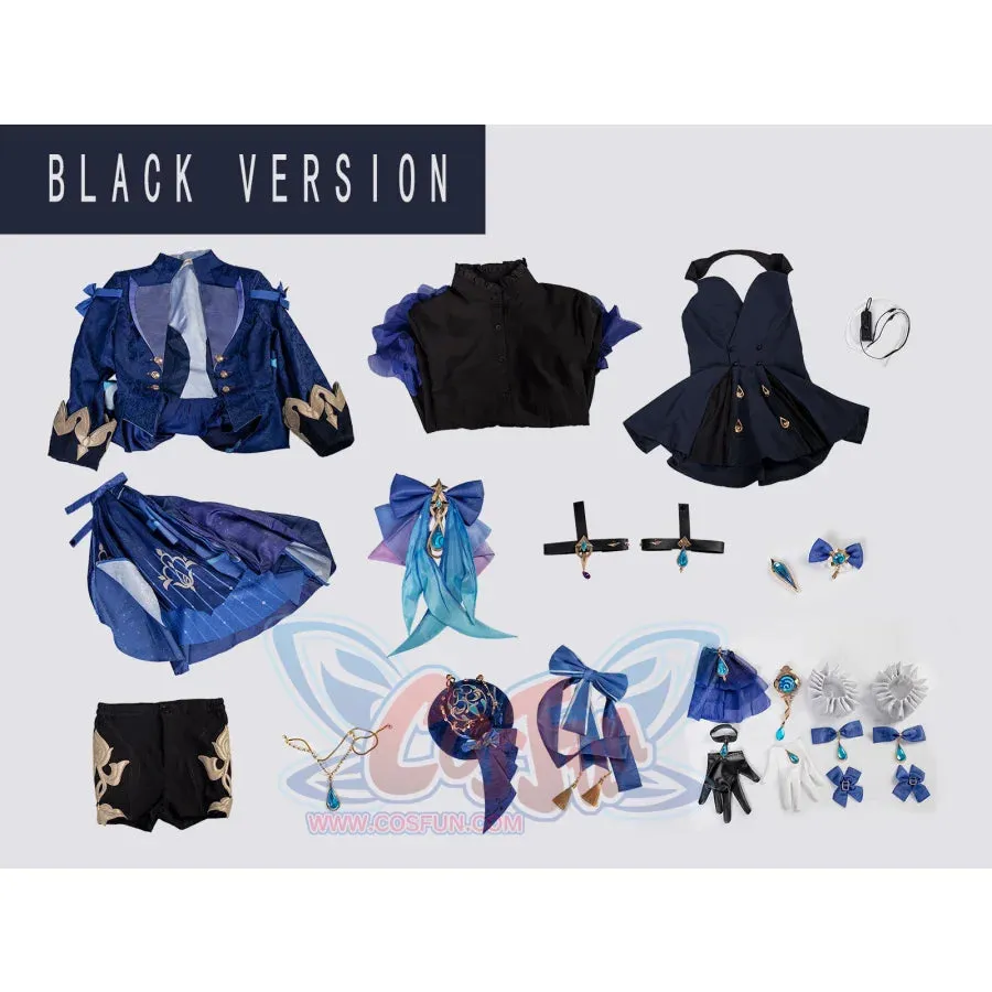 【CLEARANCE】Genshin Impact Black/White Furina Hydro Archon Cosplay Costume C08735  AAA