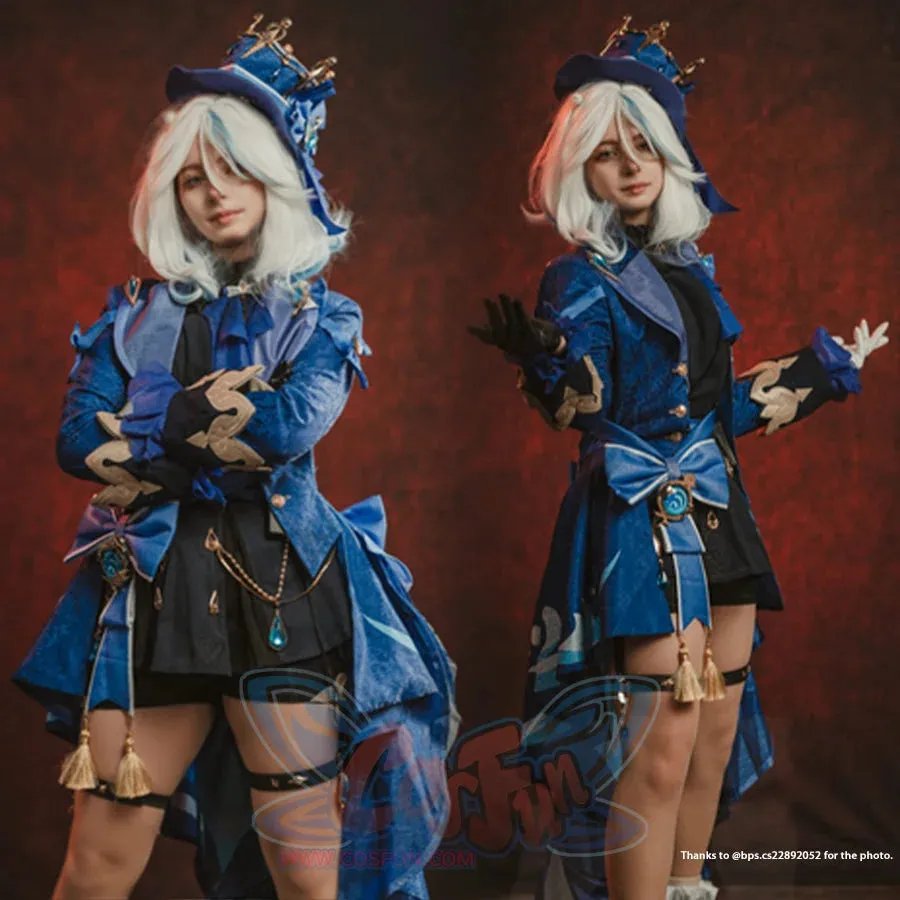 【CLEARANCE】Genshin Impact Black/White Furina Hydro Archon Cosplay Costume C08735  AAA