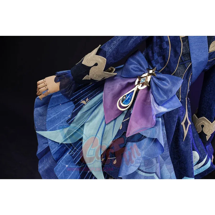 【CLEARANCE】Genshin Impact Black/White Furina Hydro Archon Cosplay Costume C08735  AAA