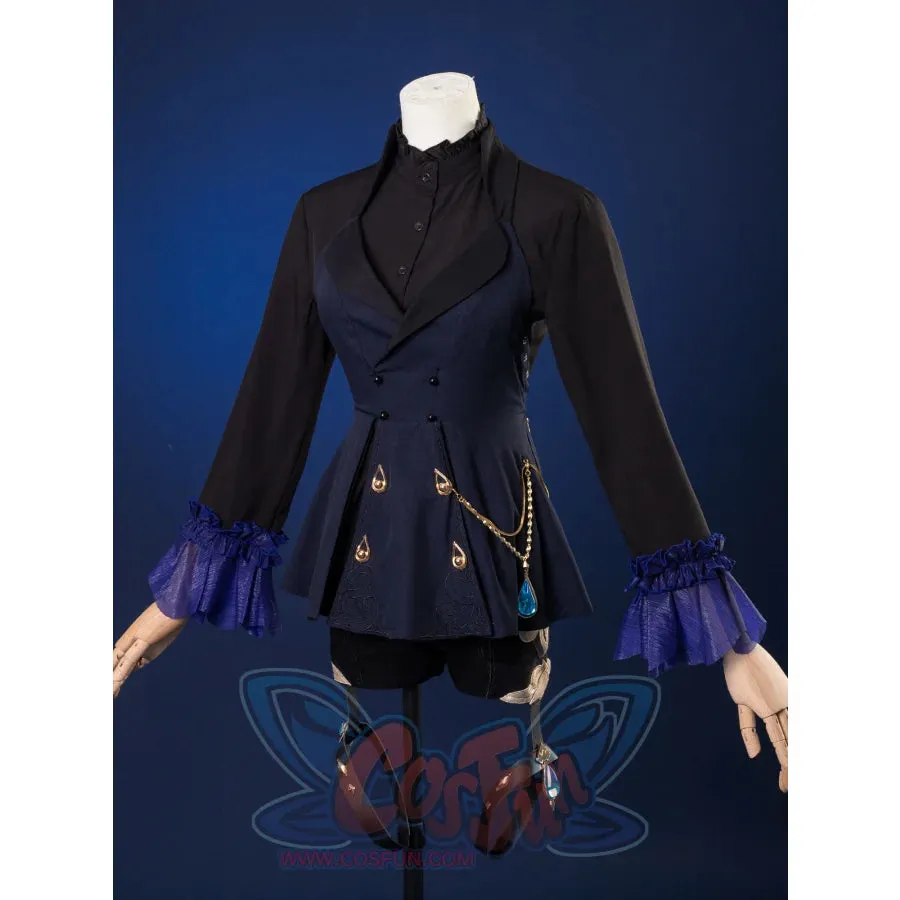 【CLEARANCE】Genshin Impact Black/White Furina Hydro Archon Cosplay Costume C08735  AAA