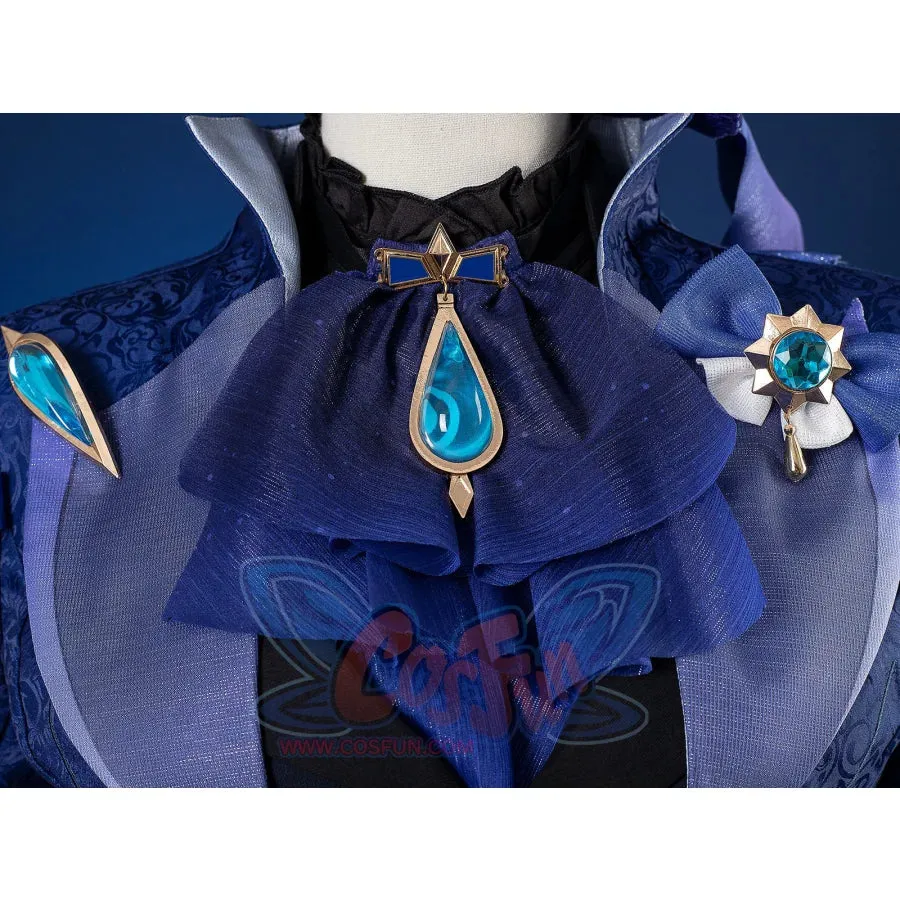 【CLEARANCE】Genshin Impact Black/White Furina Hydro Archon Cosplay Costume C08735  AAA