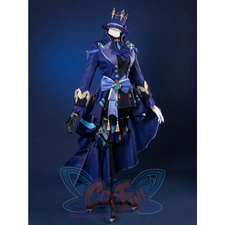 【CLEARANCE】Genshin Impact Black/White Furina Hydro Archon Cosplay Costume C08735  AAA