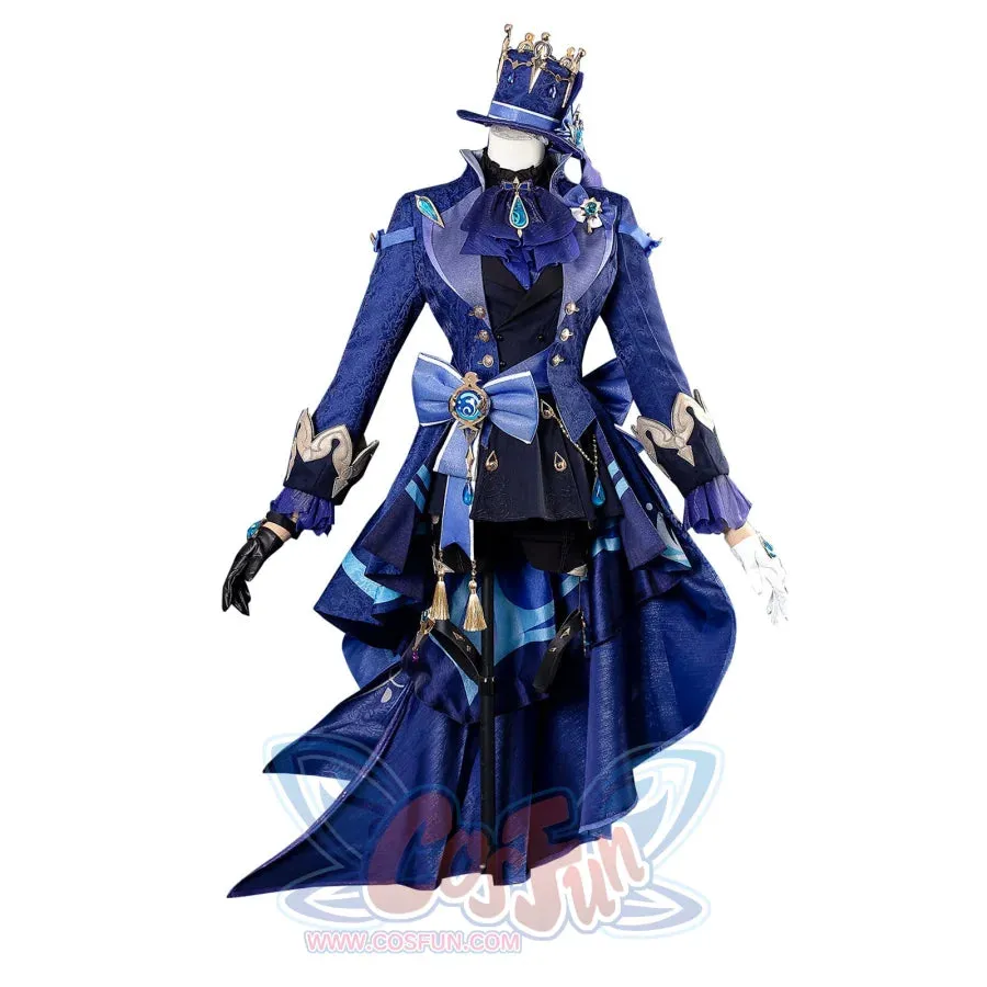 【CLEARANCE】Genshin Impact Black/White Furina Hydro Archon Cosplay Costume C08735  AAA
