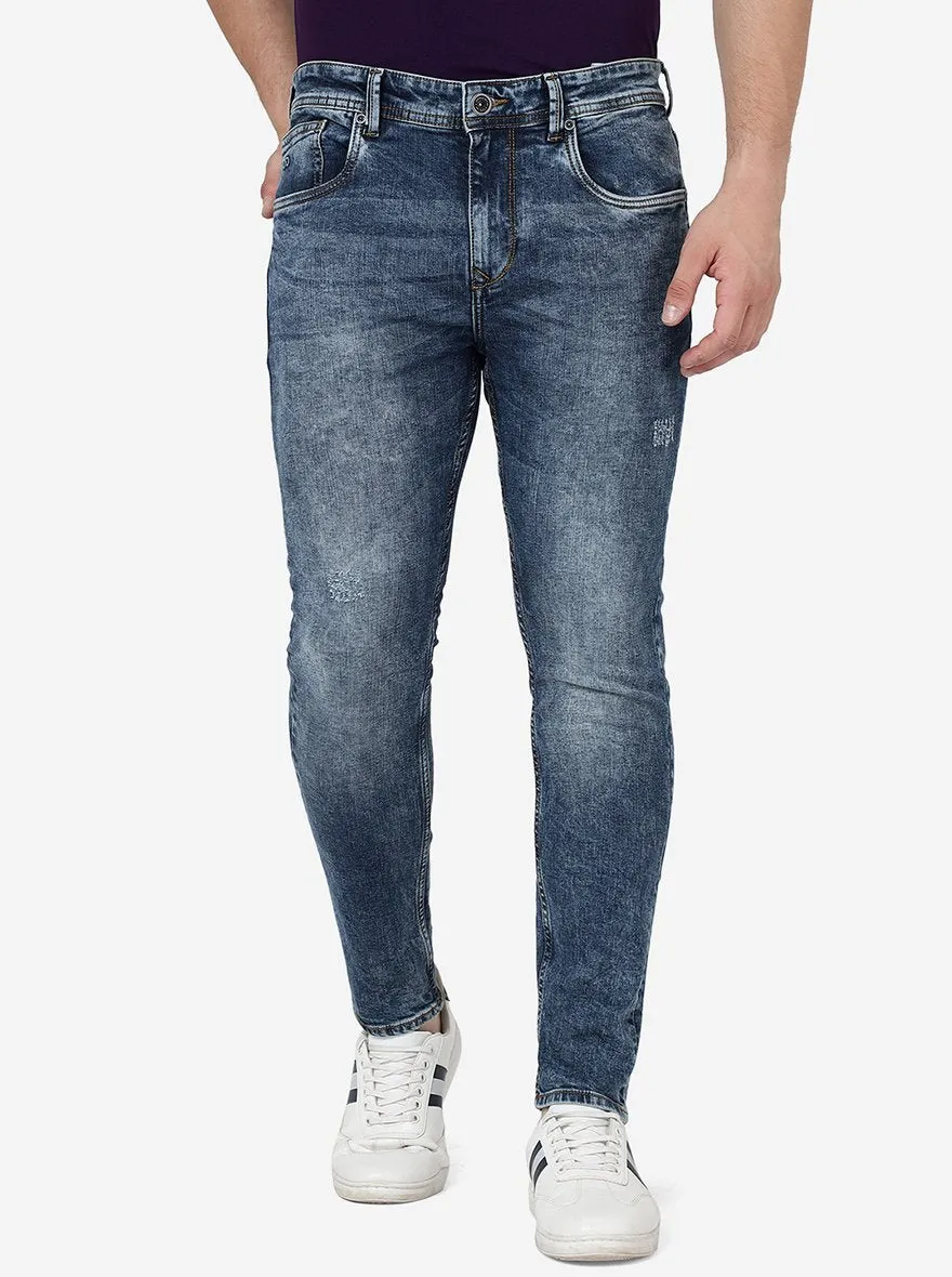 Cloud Blue Washed Rider Fit Jeans | JadeBlue
