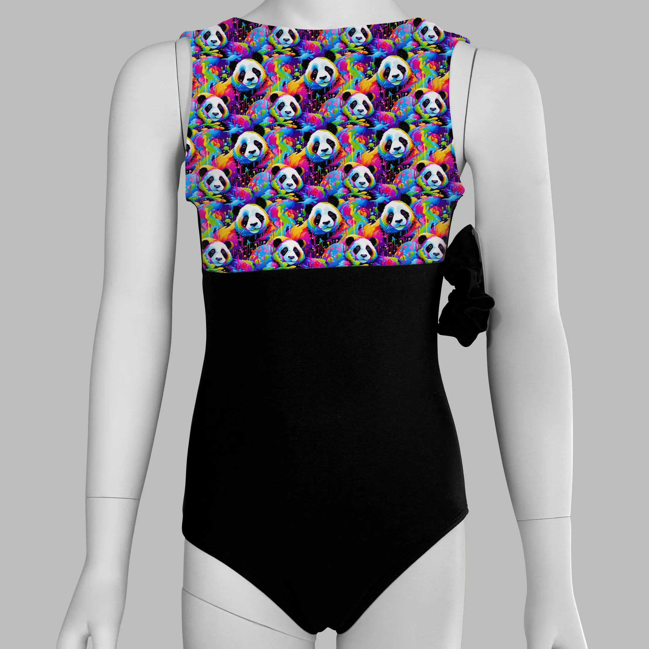 Colorful Panda Print Leotard