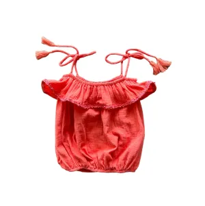 Coral Bubble Top