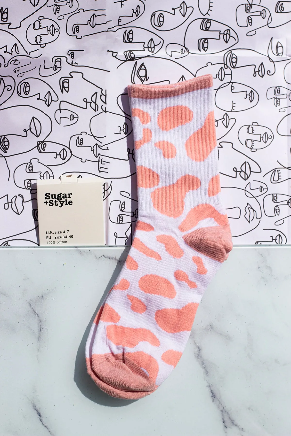 Cow Print Socks