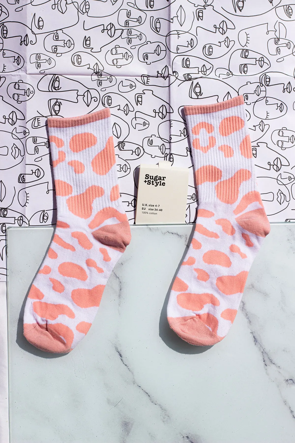 Cow Print Socks