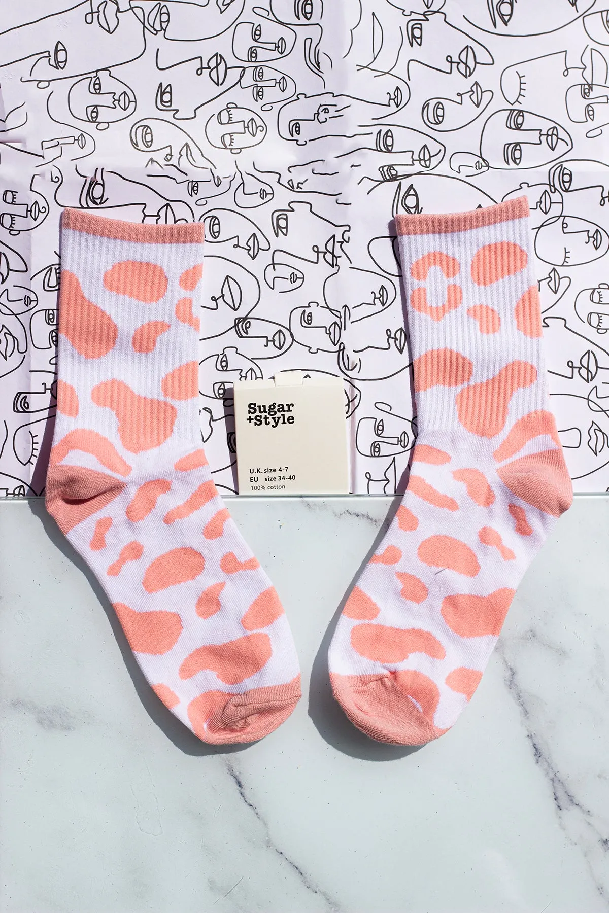 Cow Print Socks