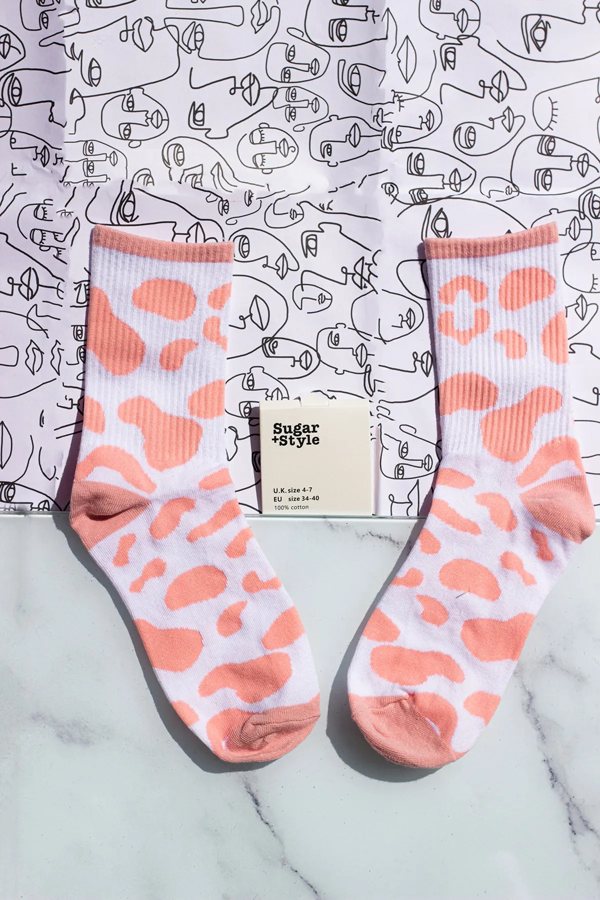 Cow Print Socks
