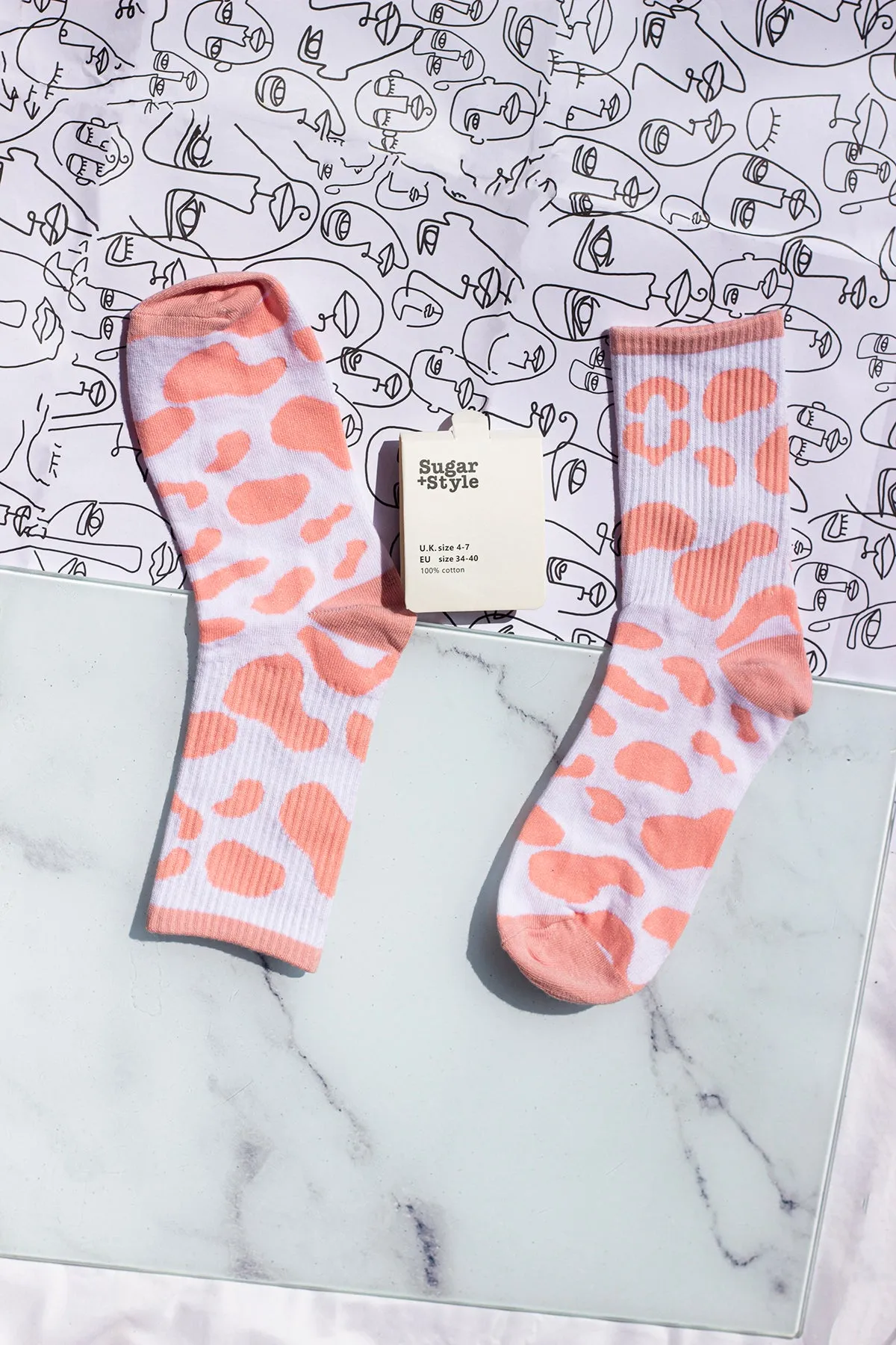 Cow Print Socks