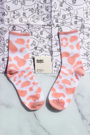 Cow Print Socks