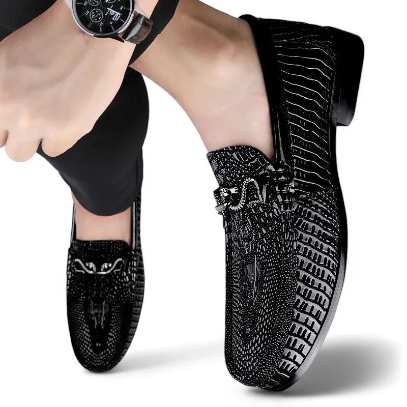 Croco-Embossed Sovereign Loafers