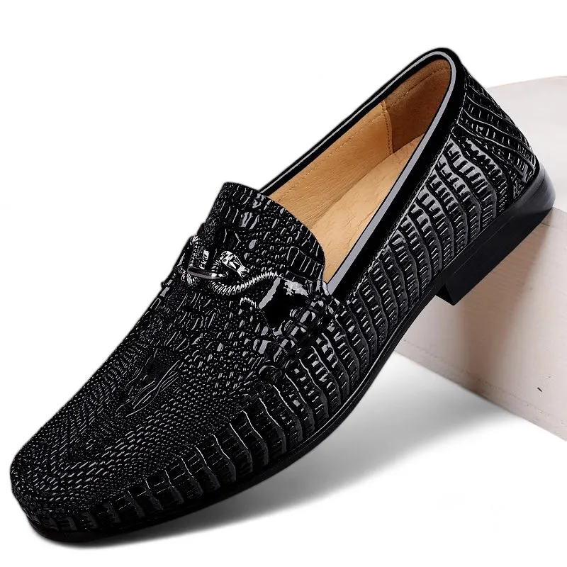 Croco-Embossed Sovereign Loafers